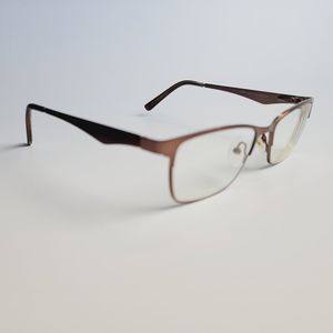 Taylor Eyes Faith 49-17 140 Brown slim classic cat eye frame bronze C7